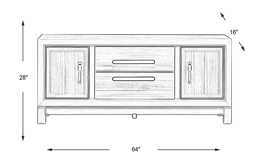 Dimension Image. Please refer to the Dimension Tab on this page for dimension details.