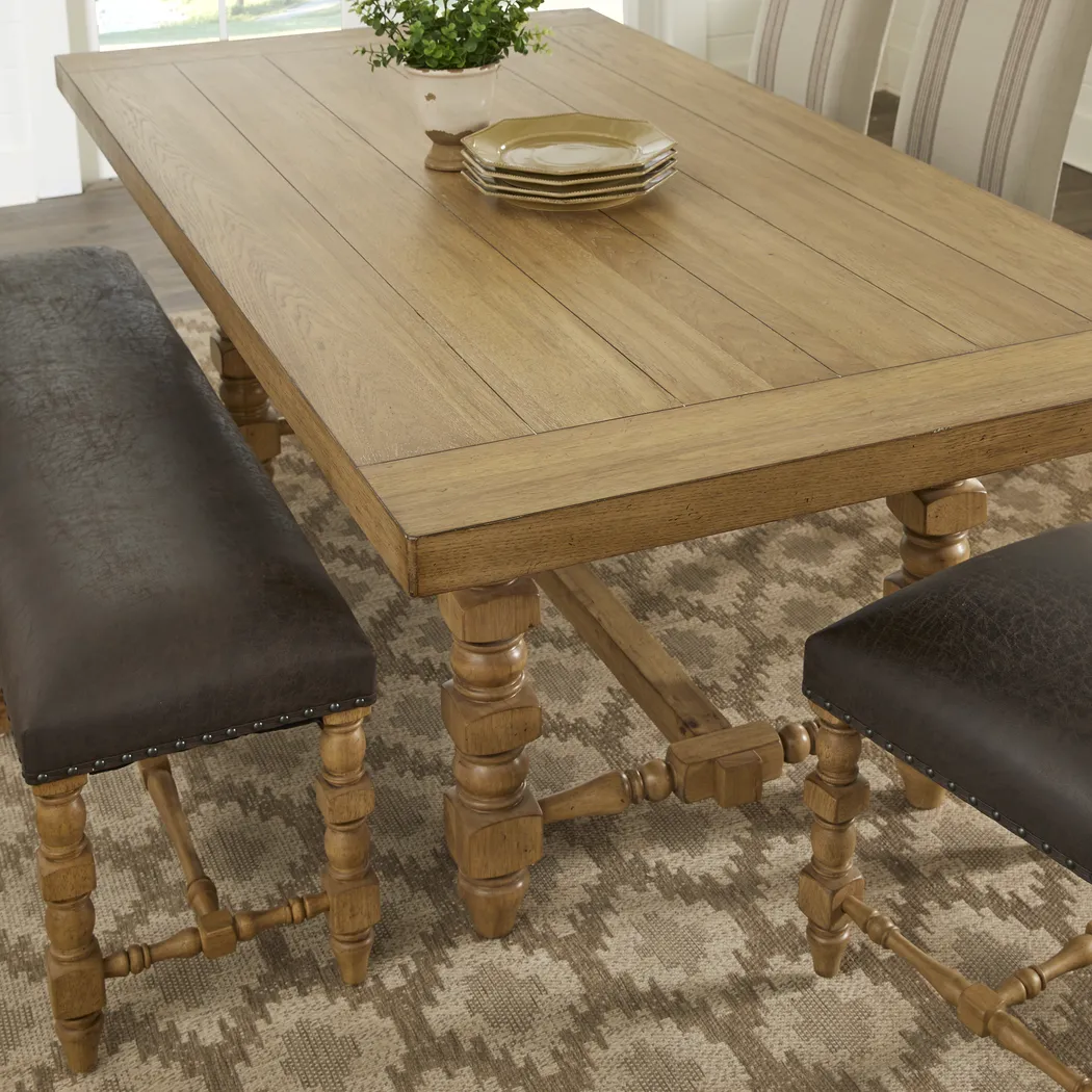 Hartsdale Hickory 5 Pc Rectangle Dining Room - Thumbnail - Image 2