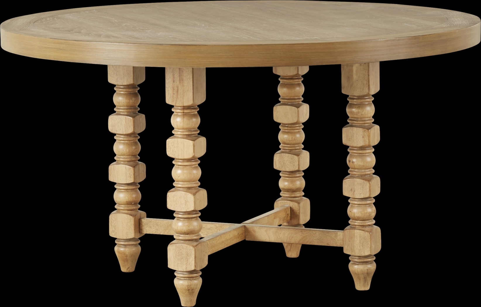 Hartsdale Hickory Round Dining Table - Thumbnail - Image 1