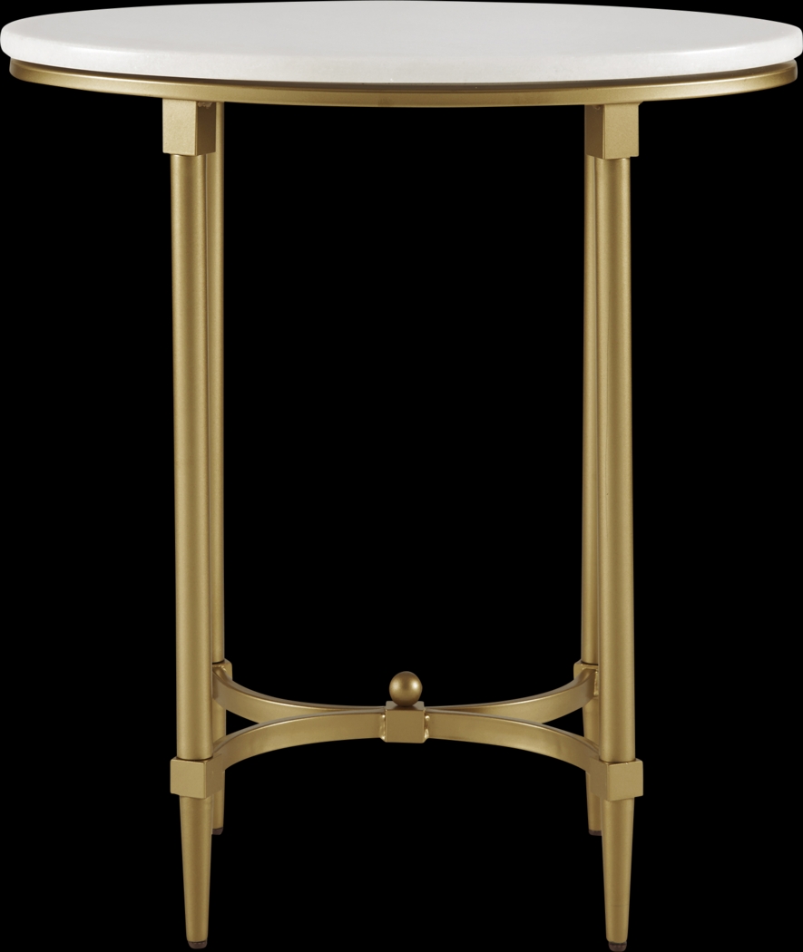 Hartsook White End Table - Thumbnail - Image 2