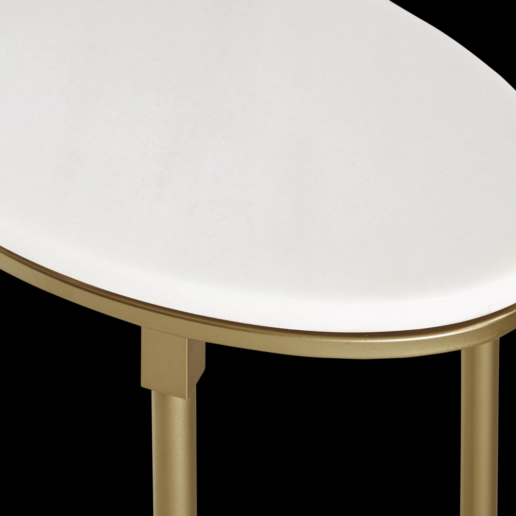 Hartsook White End Table - Thumbnail - Image 6