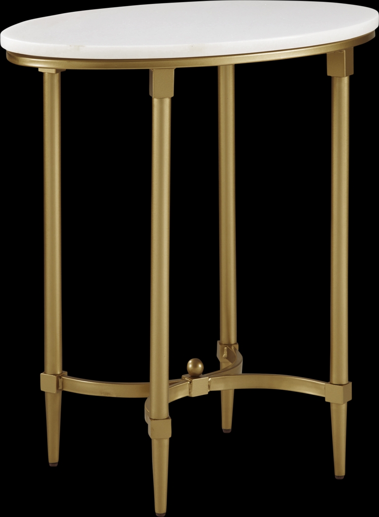 Hartsook White End Table - Thumbnail - Image 1