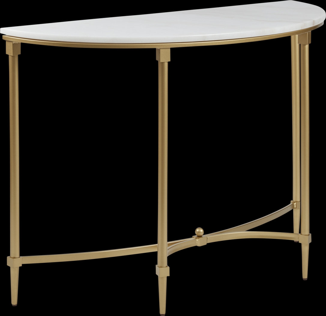 Hartsook White Sofa Table - Thumbnail - Image 1