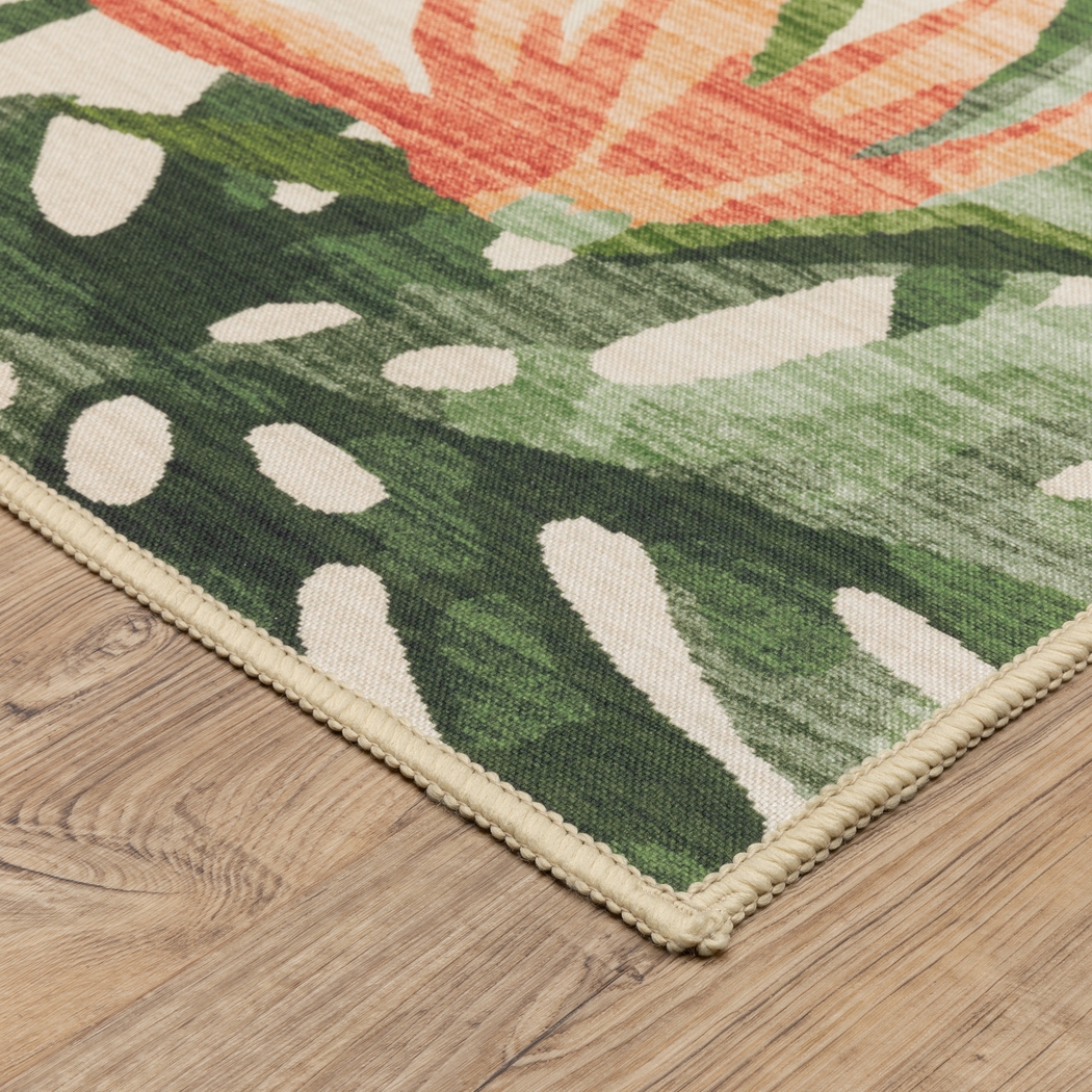 Harttane Green 5' x 7' Rug - Thumbnail - Image 4