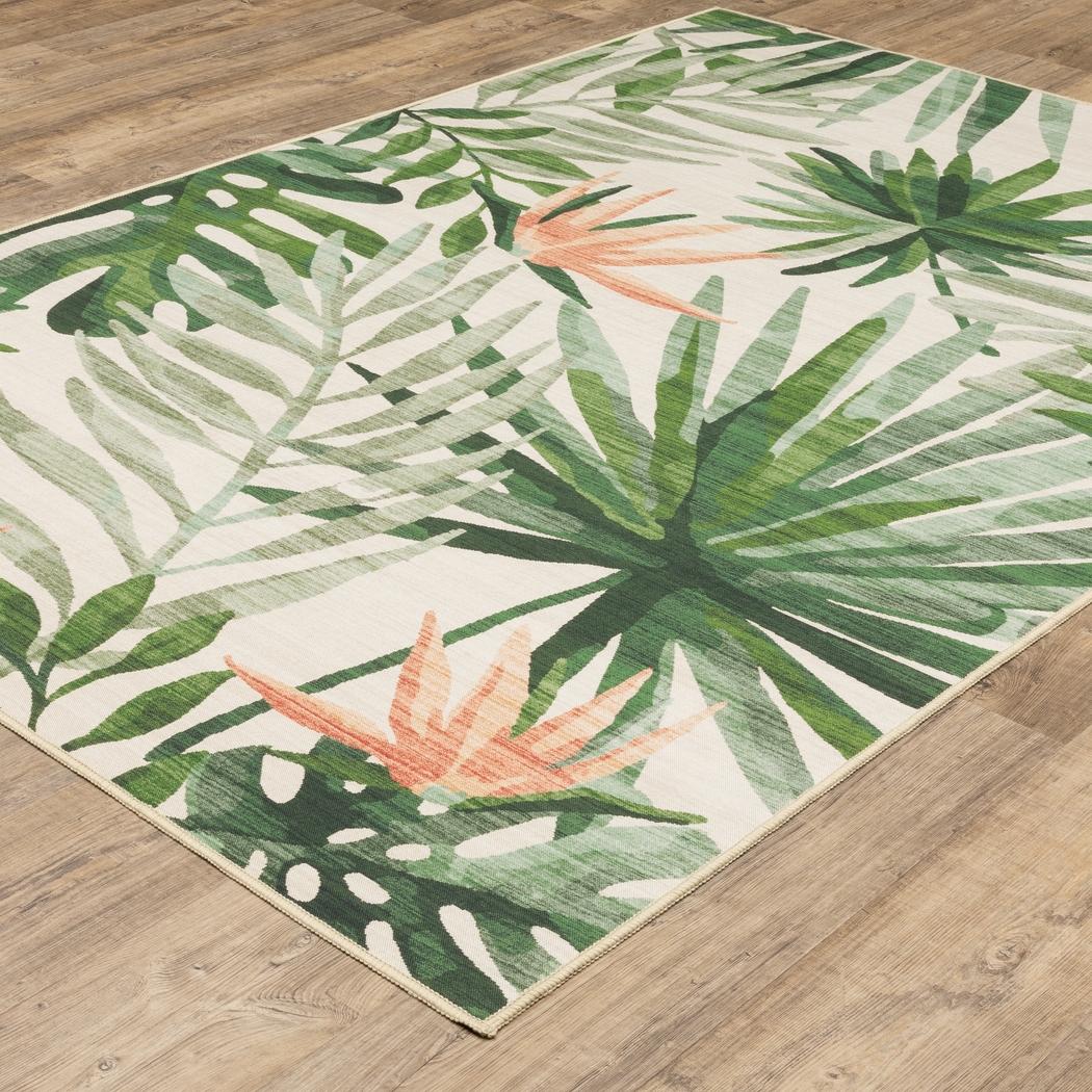 Harttane Green 7'6 x 10' Rug - Thumbnail - Image 2