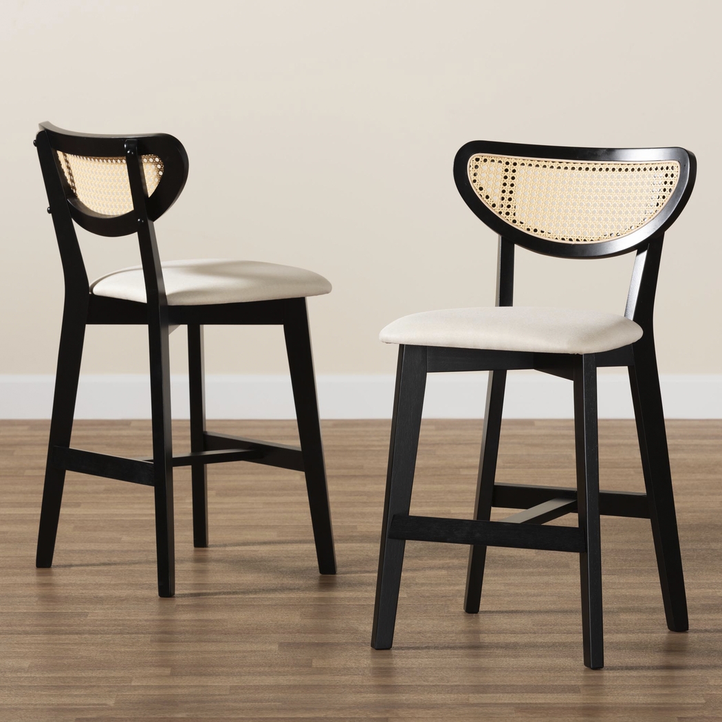 Hartzler Black Counter Stool, Set of 2 - Thumbnail - Image 3
