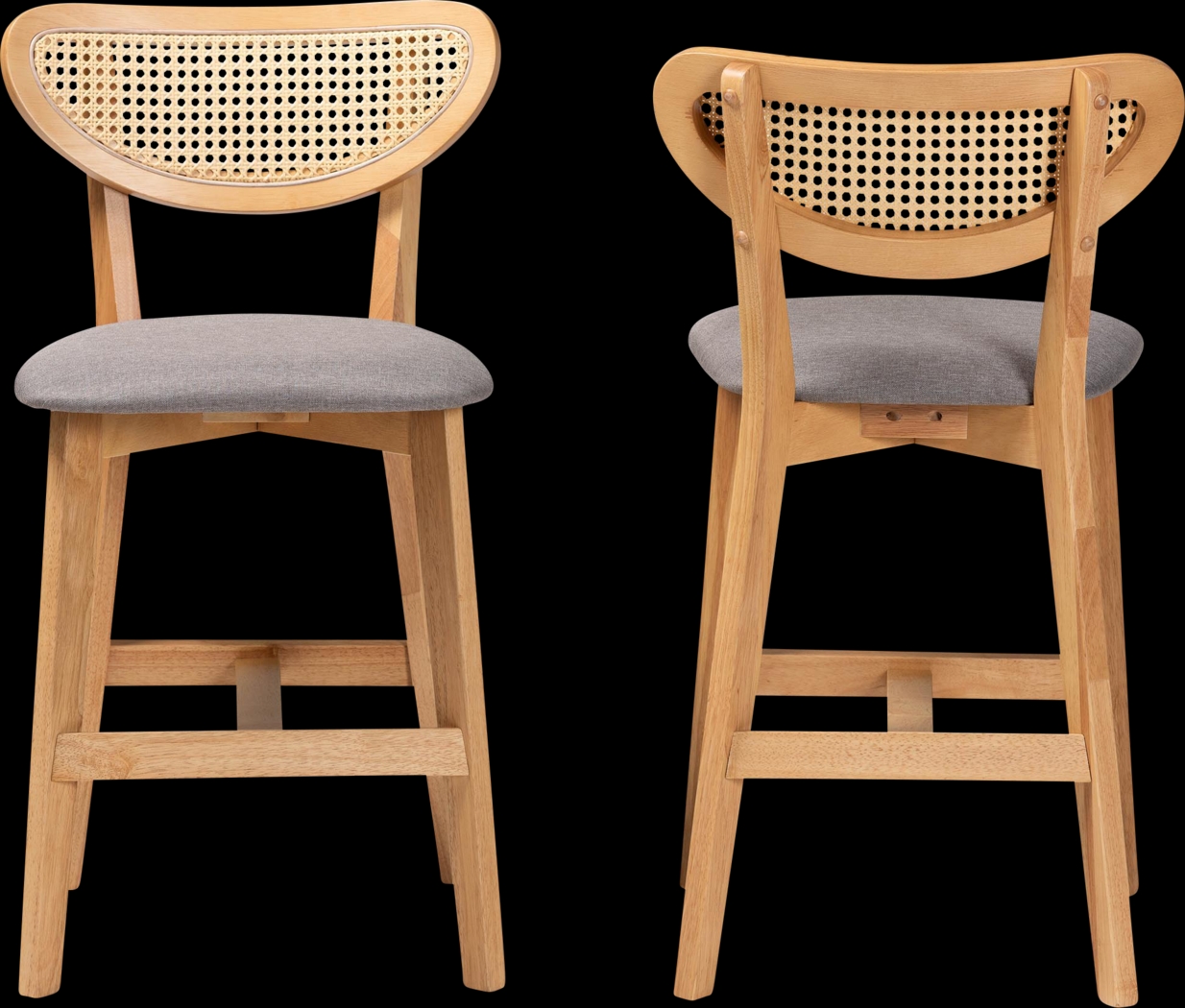 Hartzler Light Brown Counter Stool, Set of 2 - Thumbnail - Image 3