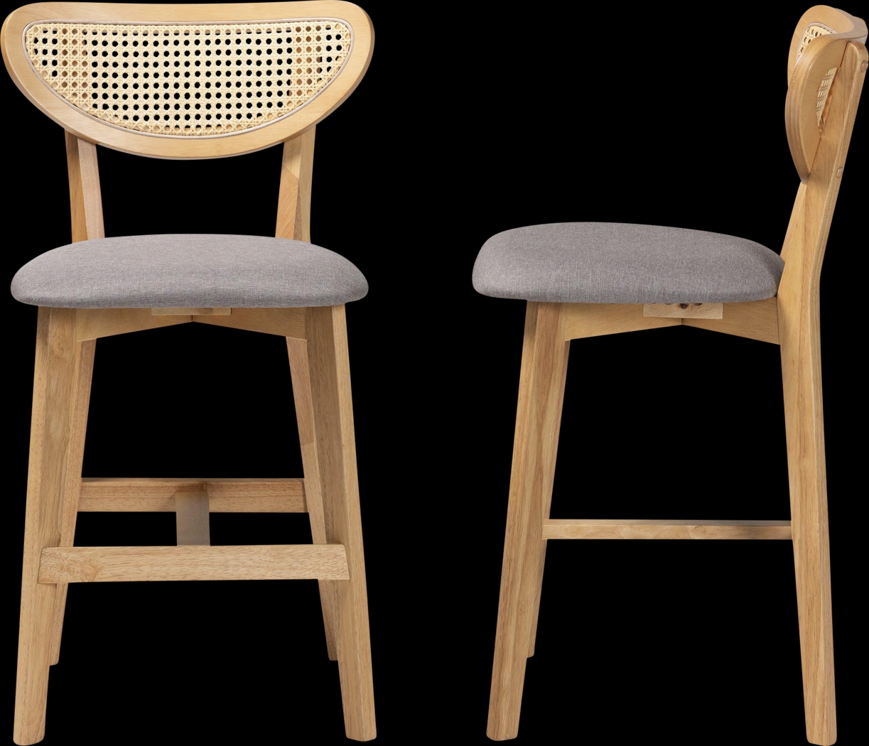 Hartzler Light Brown Counter Stool, Set of 2 - Thumbnail - Image 4