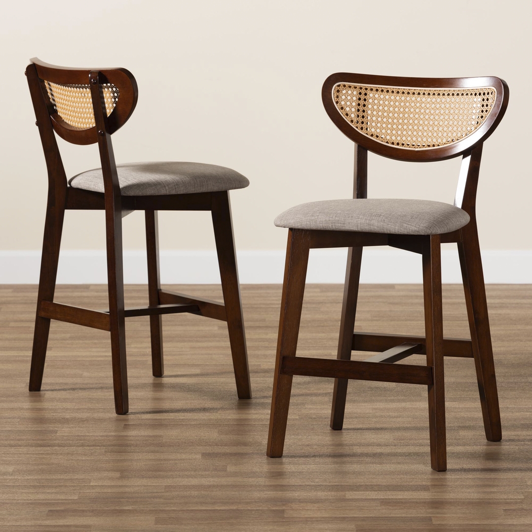 Hartzler Walnut Brown Counter Stool, Set of 2 - Thumbnail - Image 3