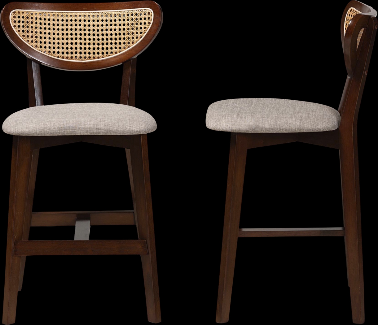 Hartzler Walnut Brown Counter Stool, Set of 2 - Thumbnail - Image 5