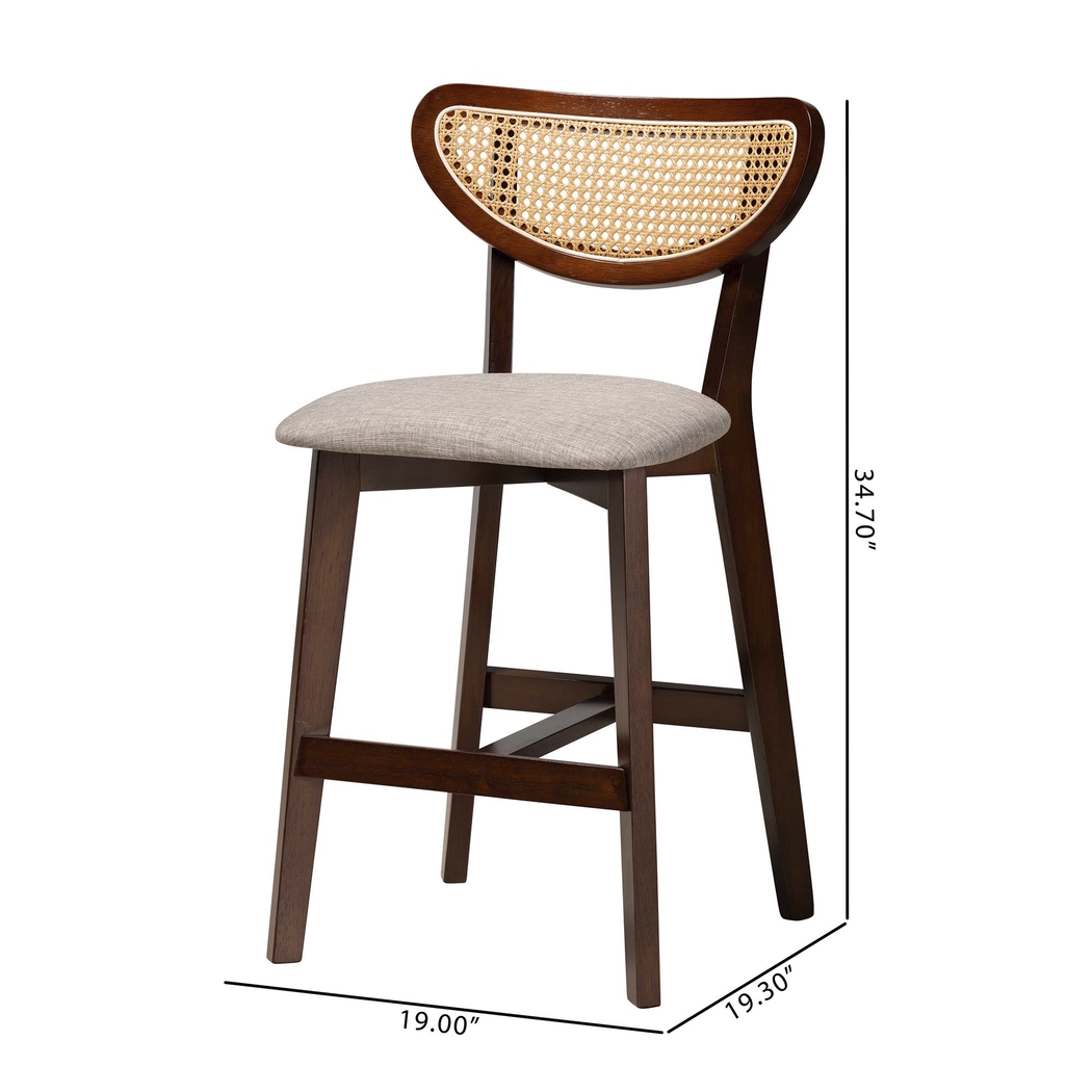 Hartzler Walnut Brown Counter Stool, Set of 2 - Thumbnail - Image 9