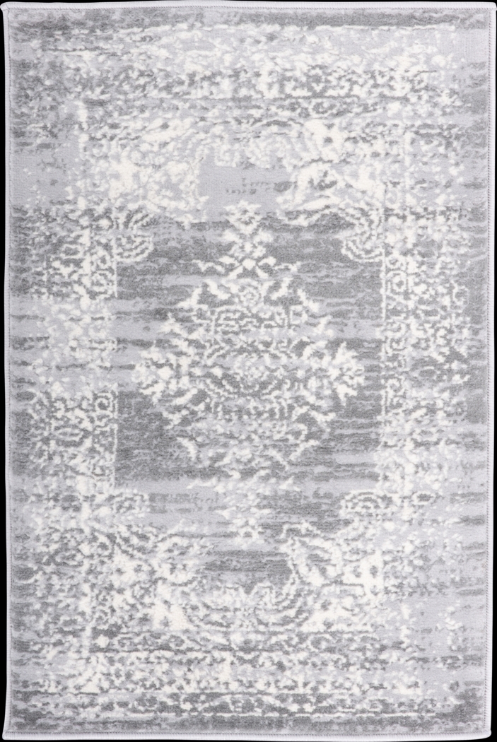 Harveer Gray 2' x 3' Rug - Thumbnail - Image 1