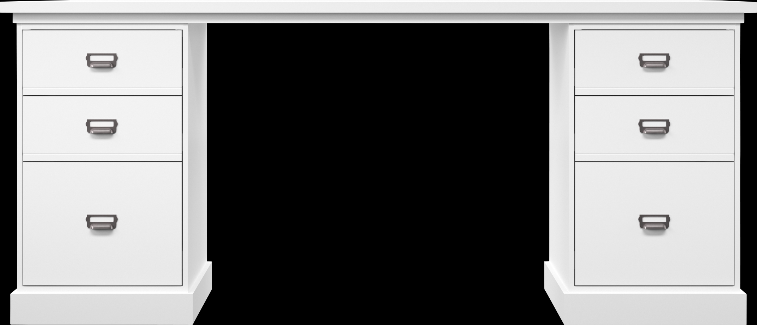 Harview White Desk - Thumbnail - Image 2