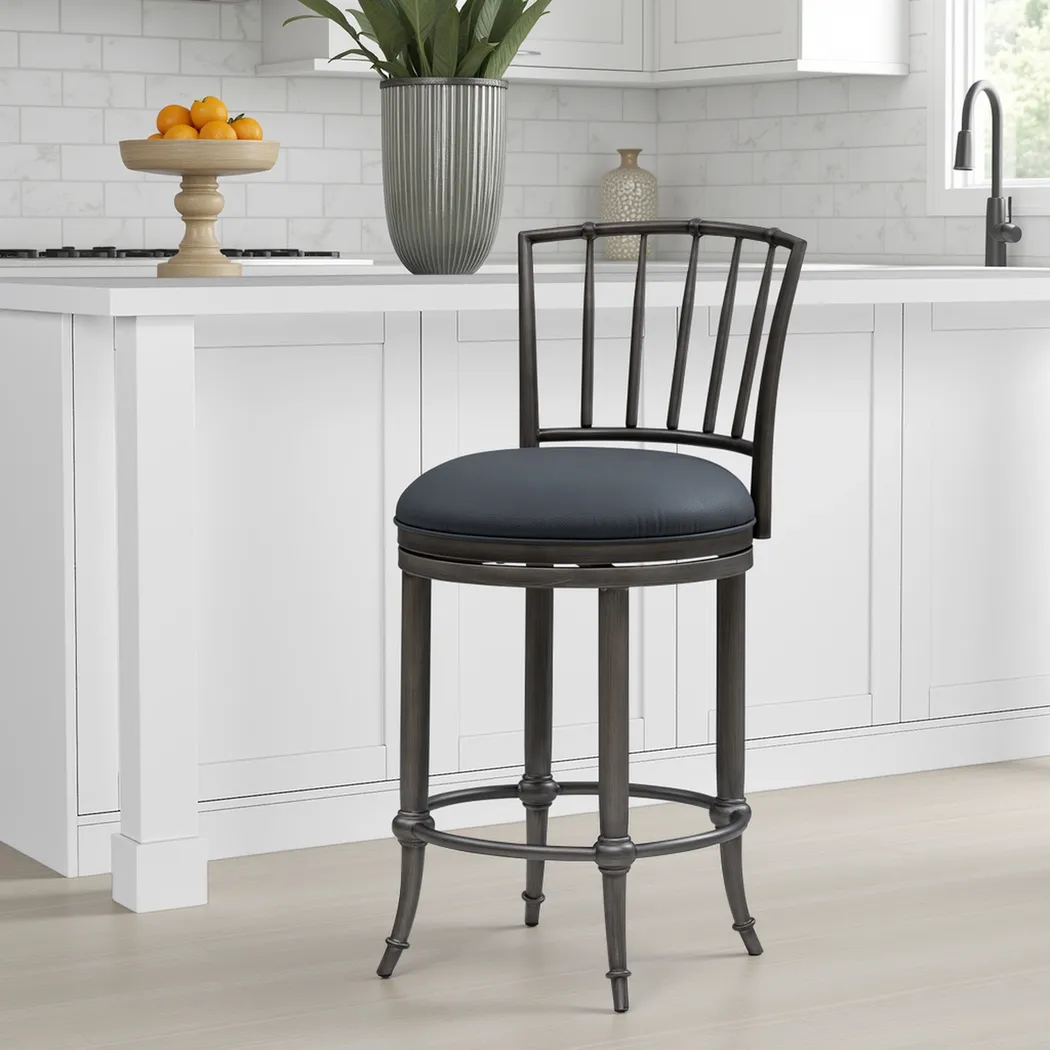 Hasalo Blue Counter Height Stool - Image 2