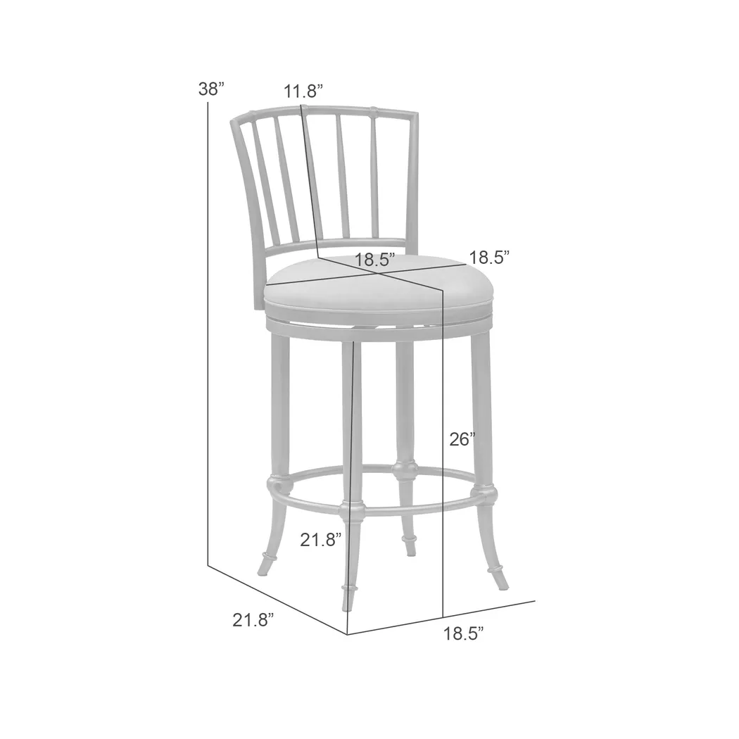 Hasalo Blue Counter Height Stool - Image 4