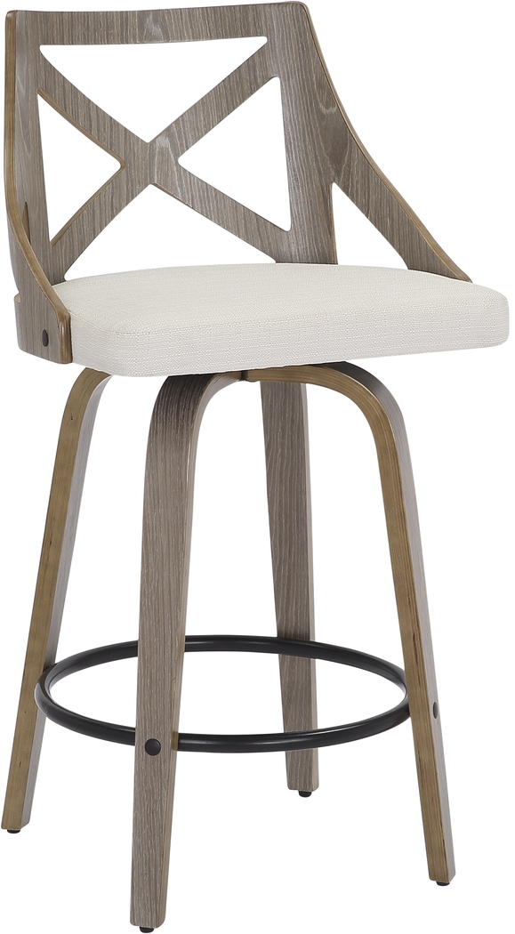 Hasbrouck I Cream Counter Stool Set of 2 - Thumbnail - Image 2