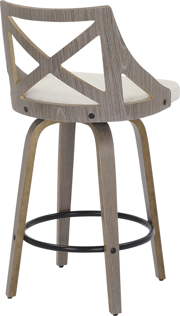 Hasbrouck I Cream Counter Stool Set of 2 - Thumbnail - Image 4