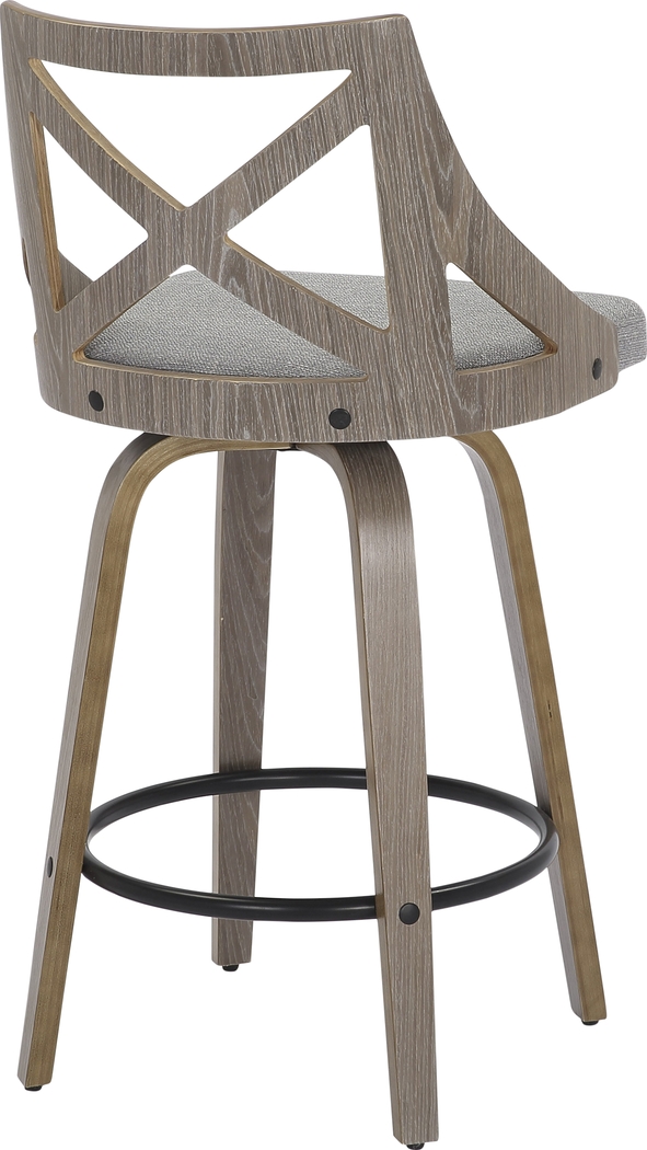 Hasbrouck I Gray Counter Stool Set of 2 - Thumbnail - Image 4