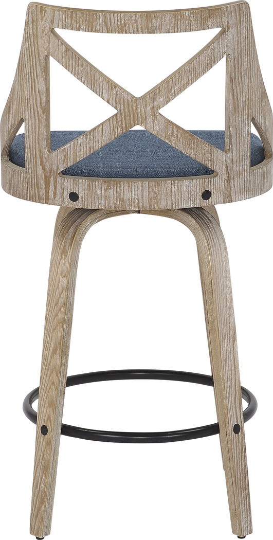 Hasbrouck II Blue Counter Stool Set of 2 - Thumbnail - Image 5