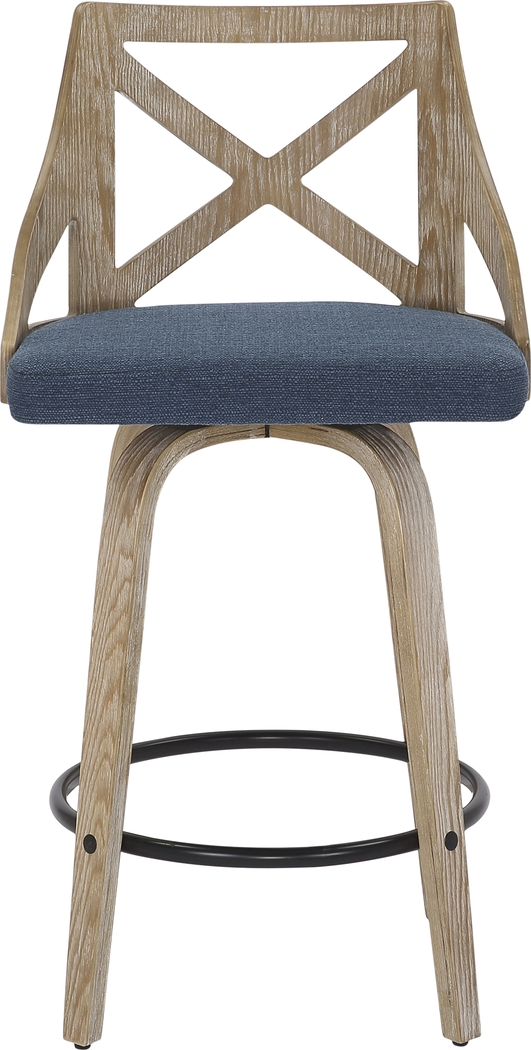 Hasbrouck II Blue Counter Stool Set of 2 - Thumbnail - Image 6