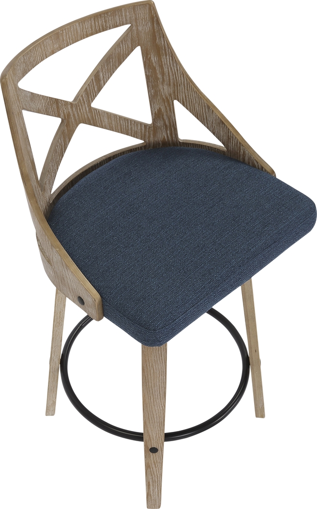 Hasbrouck II Blue Counter Stool Set of 2 - Thumbnail - Image 7