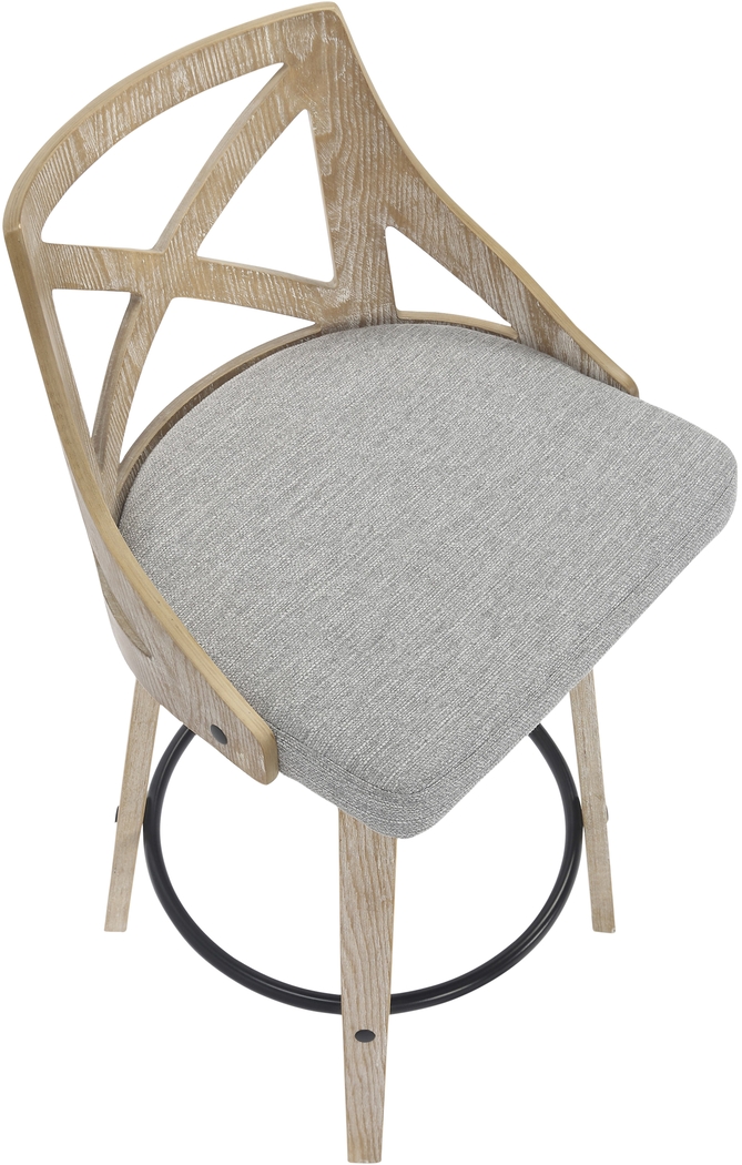 Hasbrouck II Light Gray Counter Stool Set of 2 - Thumbnail - Image 7