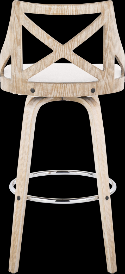 Hasbrouck III Cream Swivel Barstool, Set of 2 - Thumbnail - Image 6