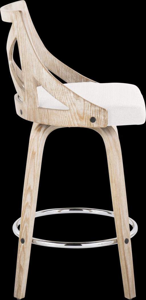 Hasbrouck III Cream Swivel Counter Height Stool, Set of 2 - Thumbnail - Image 5