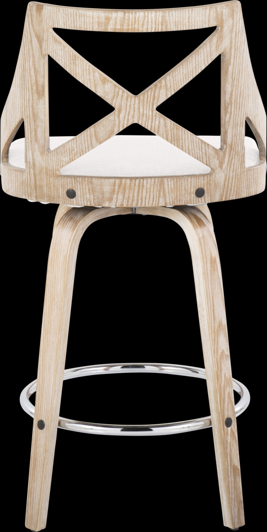 Hasbrouck III Cream Swivel Counter Height Stool, Set of 2 - Thumbnail - Image 7