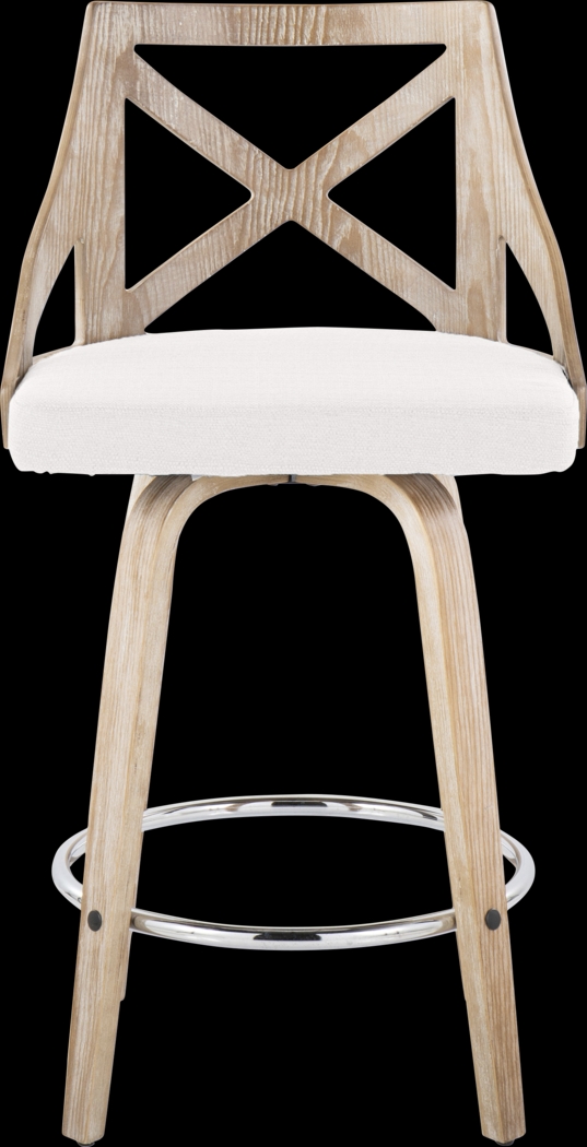 Hasbrouck III Cream Swivel Counter Height Stool, Set of 2 - Thumbnail - Image 8