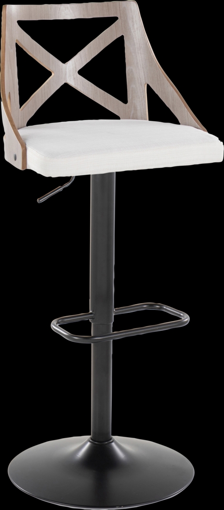 Hasbrouck IV Cream Adjustable Barstool, Set of 2 - Thumbnail - Image 5