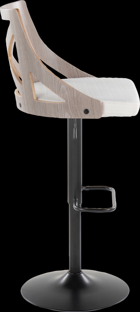 Hasbrouck IV Cream Adjustable Barstool, Set of 2 - Thumbnail - Image 6