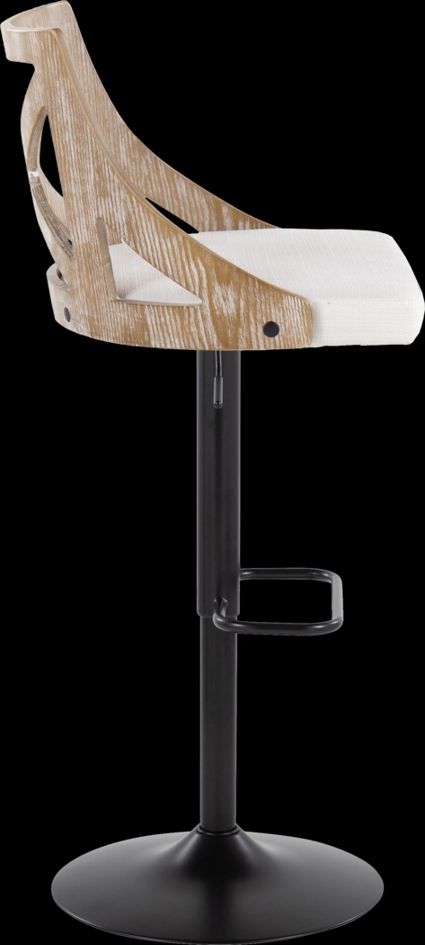 Hasbrouck IV Cream Adjustable Barstool, Set of 2 - Thumbnail - Image 5