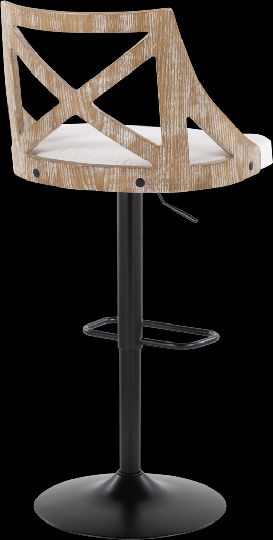 Hasbrouck IV Cream Adjustable Barstool, Set of 2 - Thumbnail - Image 6