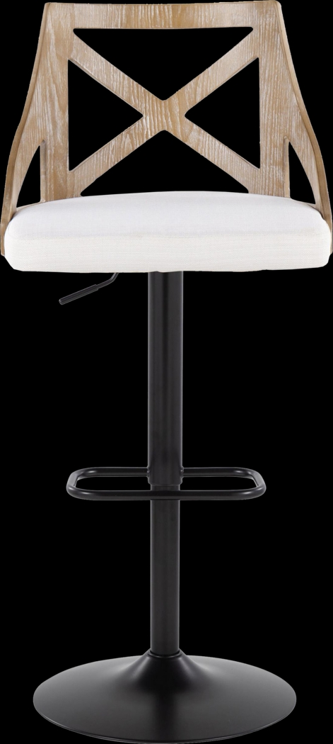Hasbrouck IV Cream Adjustable Barstool, Set of 2 - Thumbnail - Image 8