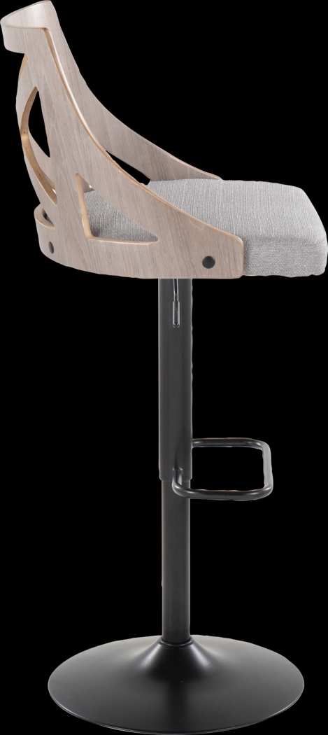 Hasbrouck IV Gray Adjustable Barstool, Set of 2 - Thumbnail - Image 5