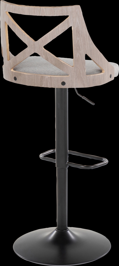 Hasbrouck IV Gray Adjustable Barstool, Set of 2 - Thumbnail - Image 6