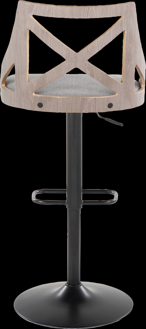 Hasbrouck IV Gray Adjustable Barstool, Set of 2 - Thumbnail - Image 7