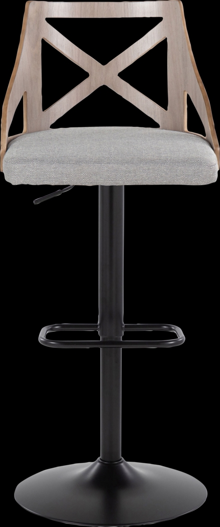 Hasbrouck IV Gray Adjustable Barstool, Set of 2 - Thumbnail - Image 8