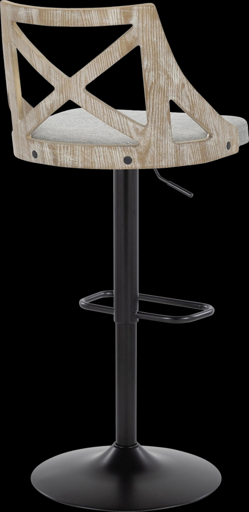 Hasbrouck IV Gray Adjustable Barstool, Set of 2 - Thumbnail - Image 6