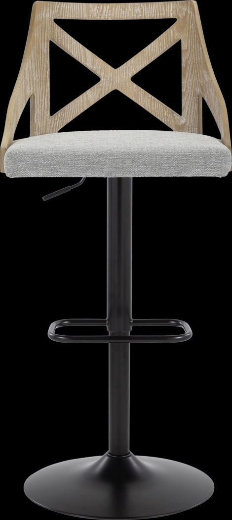 Hasbrouck IV Gray Adjustable Barstool, Set of 2 - Thumbnail - Image 8