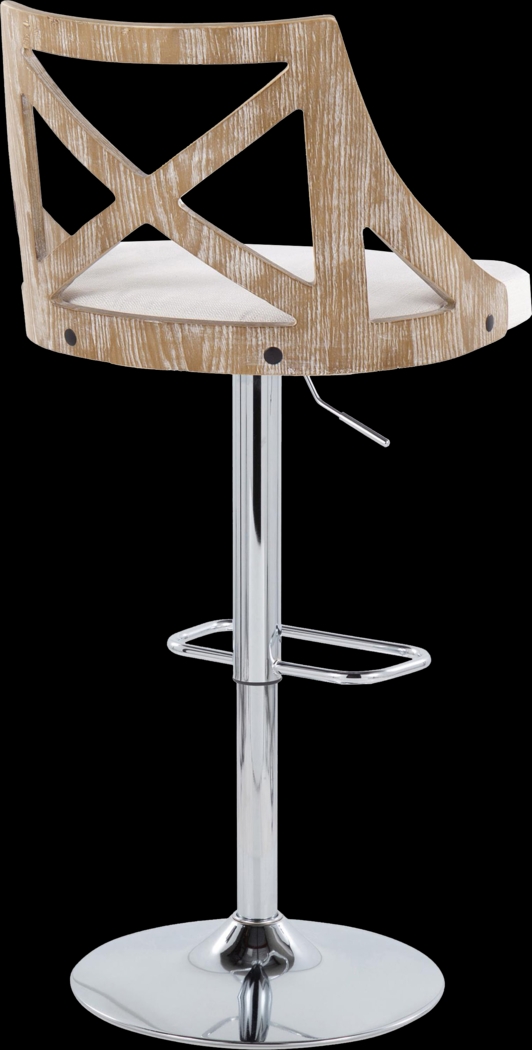 Hasbrouck V Cream Adjustable Barstool, Set of 2 - Thumbnail - Image 6