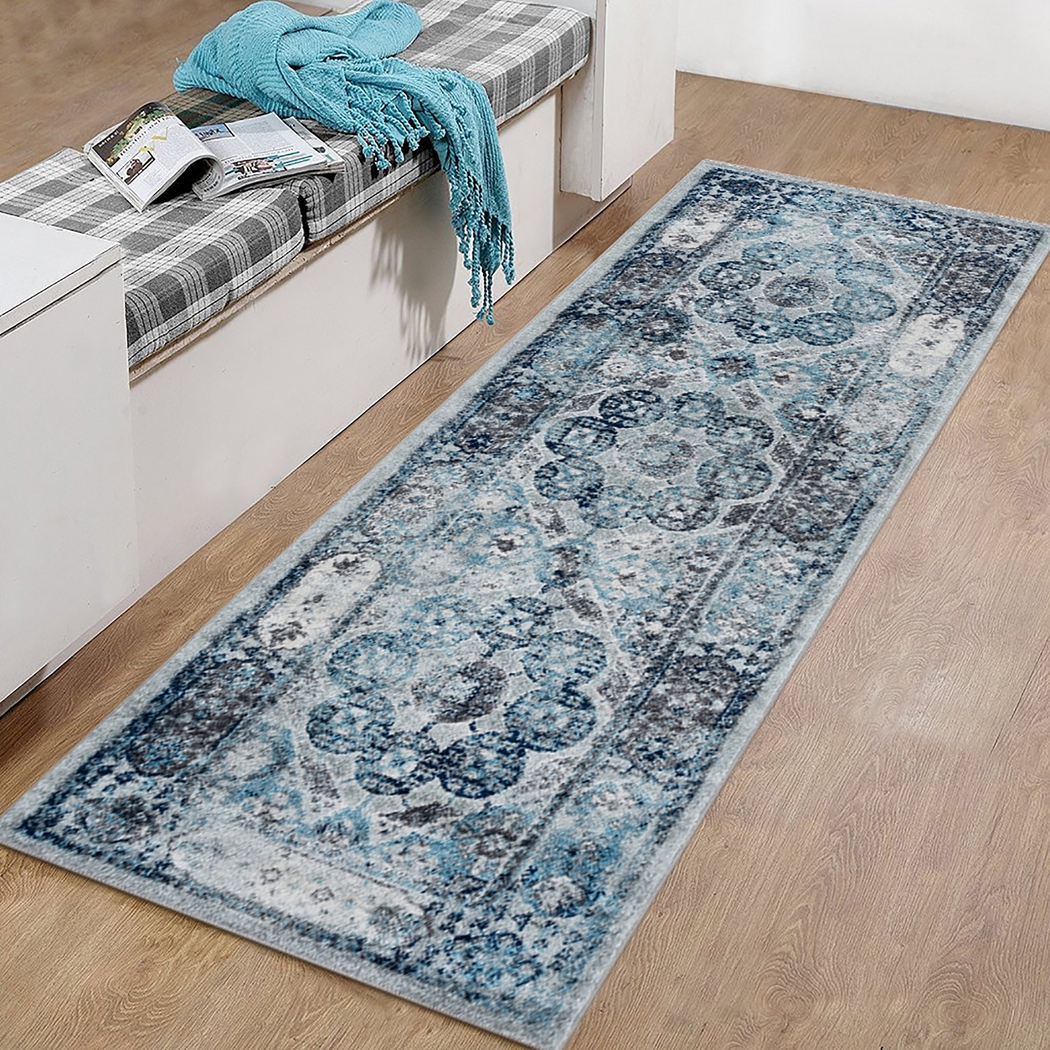 Hasder Gray 2' x 6' Runner Rug - Thumbnail - Image 2
