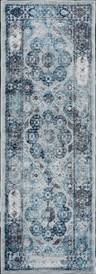 Hasder Gray 2' x 6' Runner Rug - Thumbnail - Image 1
