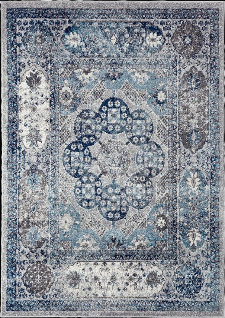 Hasder Gray 7'9 x 9'9 Rug - Thumbnail - Image 1