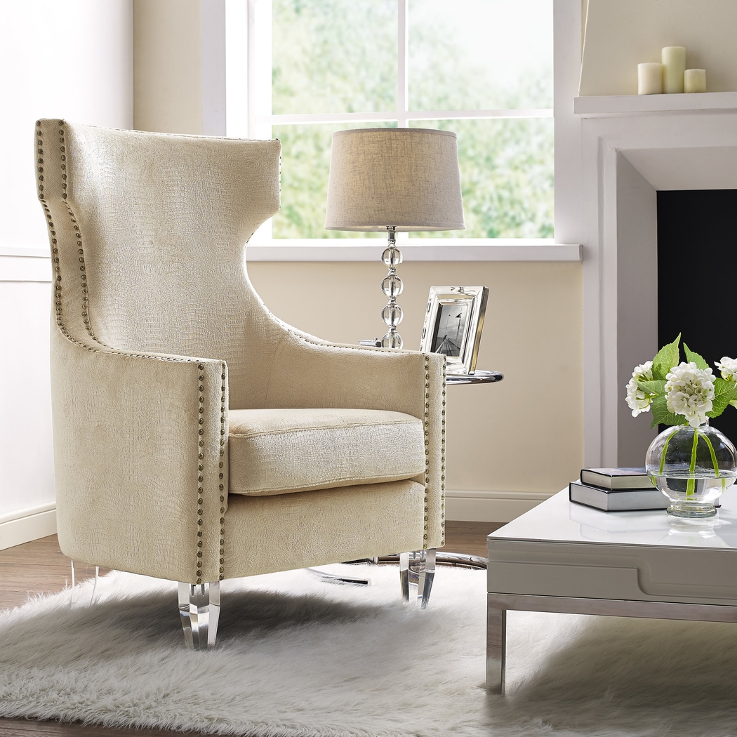 Haselmere Gold Accent Chair - Thumbnail - Image 2