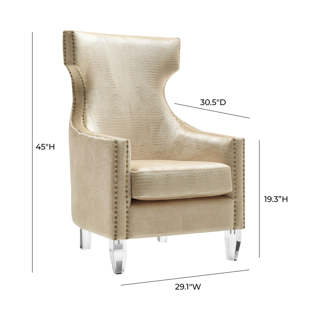 Haselmere Gold Accent Chair - Thumbnail - Image 6