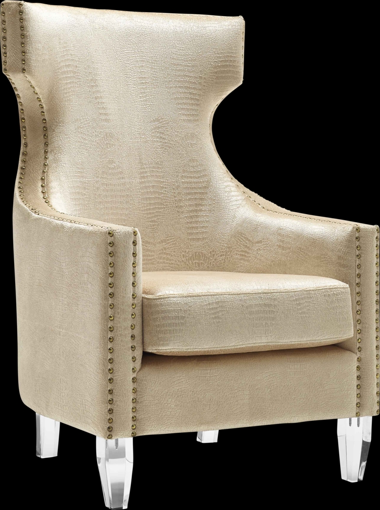 Haselmere Gold Accent Chair - Thumbnail - Image 1