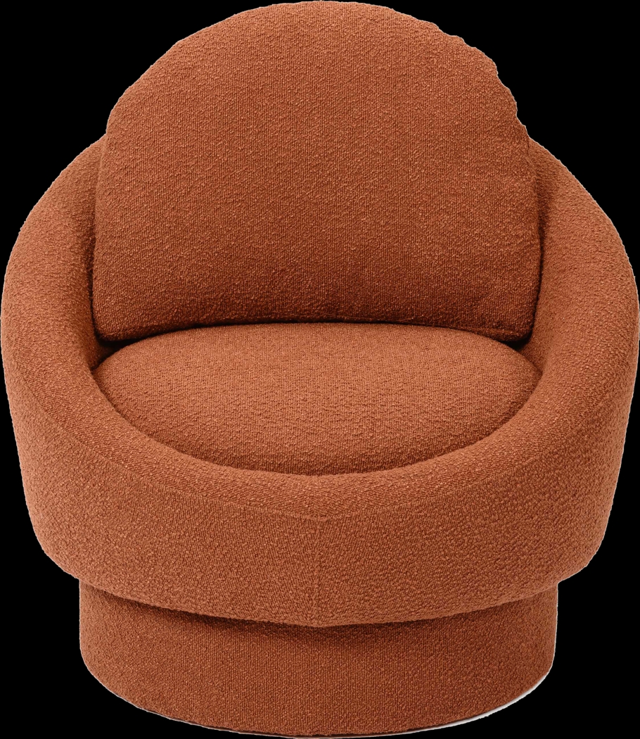 Haseltine Red Swivel Accent Chair - Thumbnail - Image 2