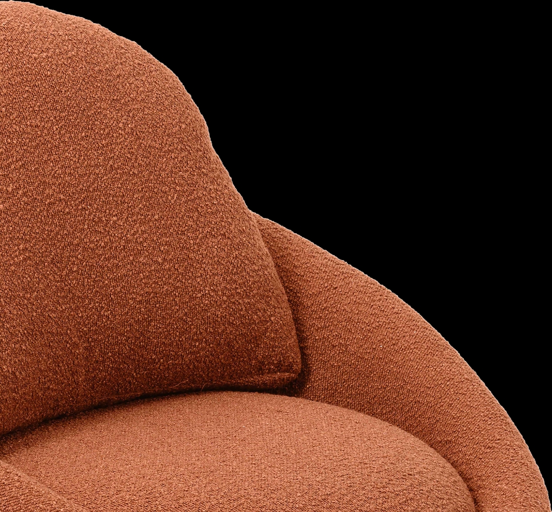 Haseltine Red Swivel Accent Chair - Thumbnail - Image 4